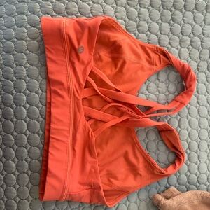 Lululemon Athletica Vibrant Coral Sports Bra